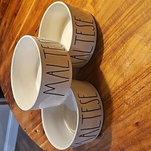 Rae Dunn MALTESE dog bowl (1 bowl)
